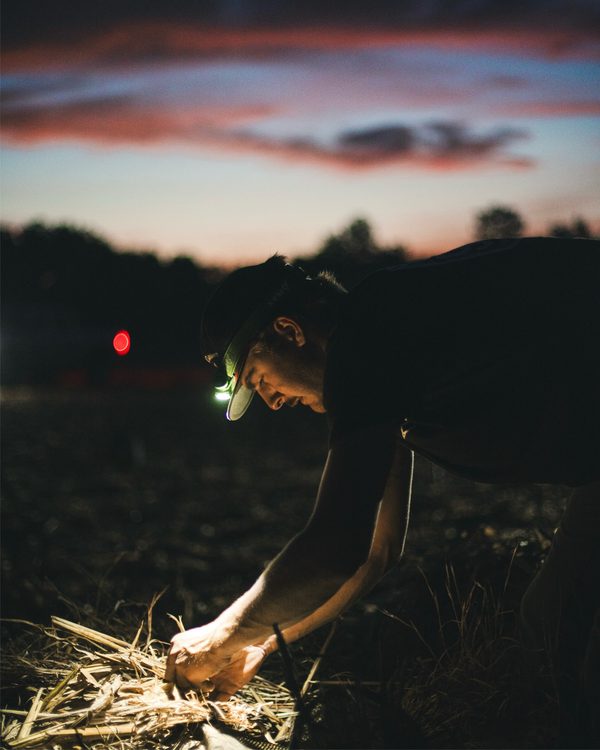 Setting decoys by headlamp before shooting light